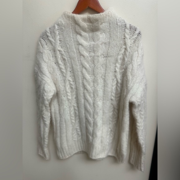 Vince White Cable Knit Sweater - Picture 2 of 5
